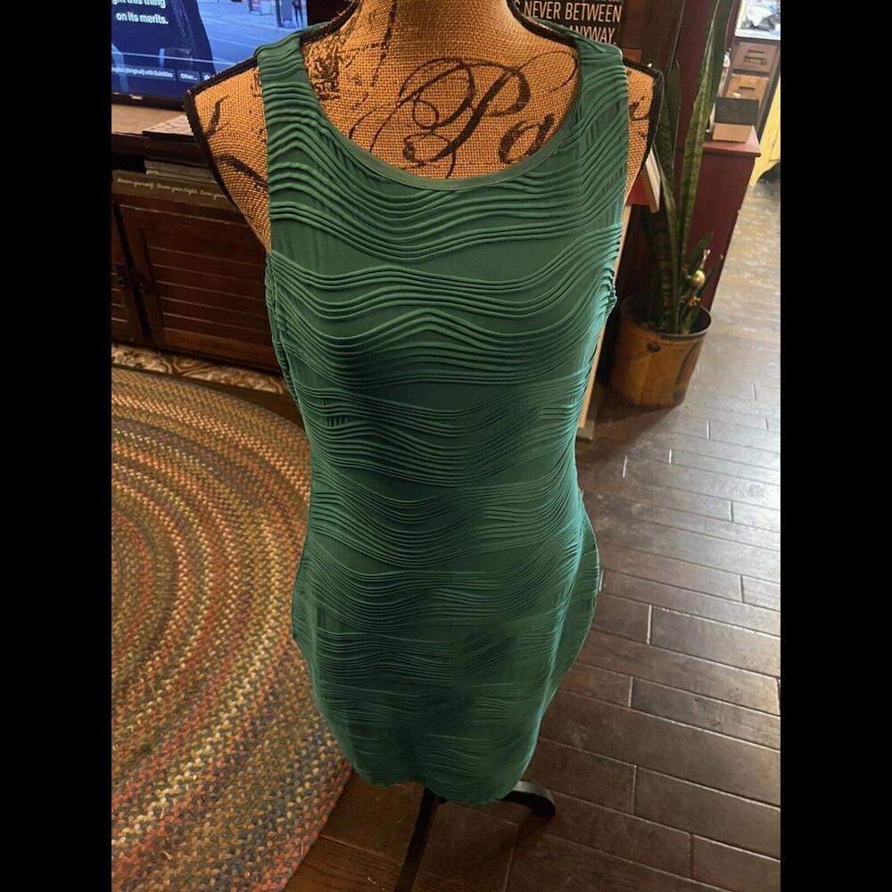 Jennifer Lopez Size M‎ Teal Dress - Amazing Texture And Fabric